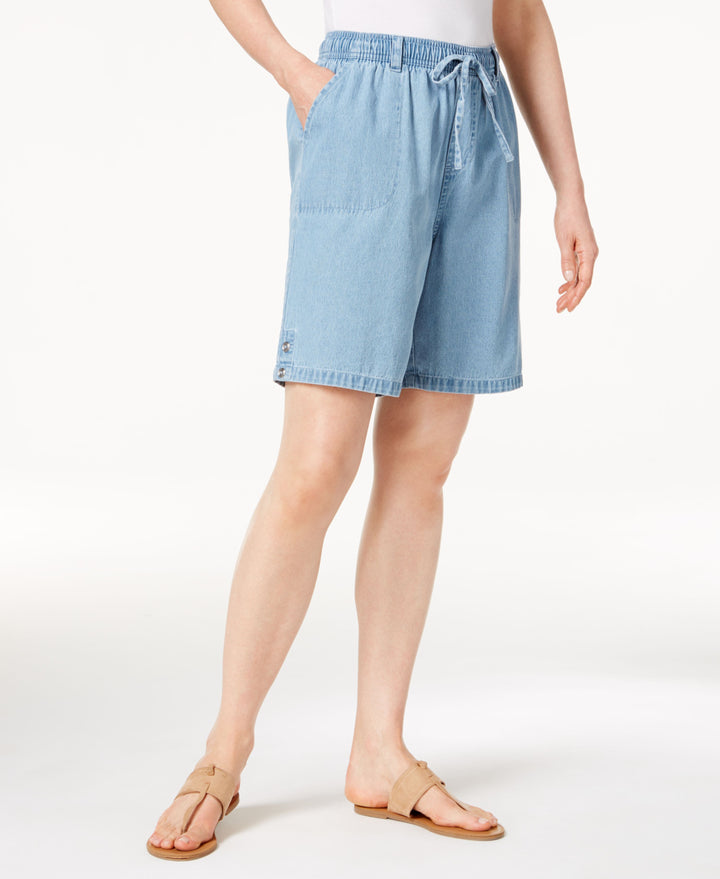 Cotton Drawstring Shorts
