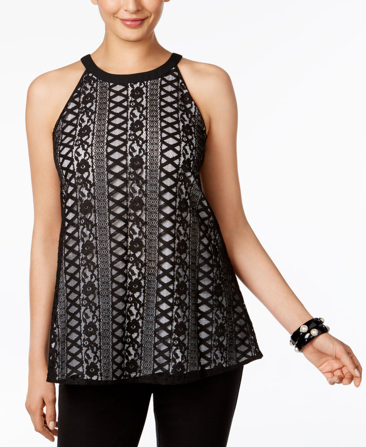 Alfani Lace Halter Top