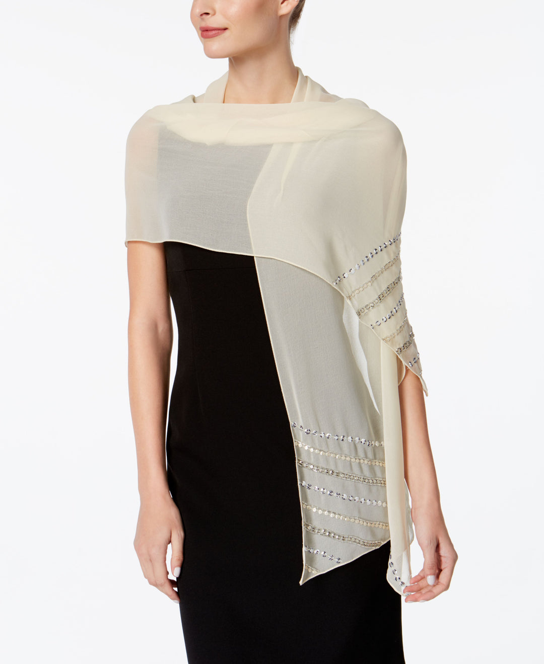 INC International Concepts Diagonal Beaded Wrap