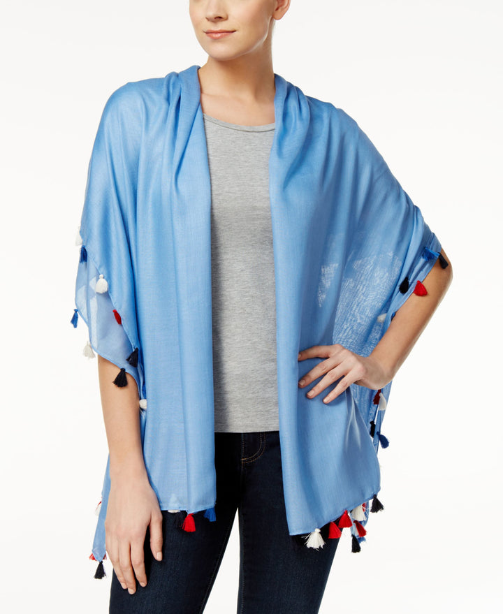 INC International Concepts Tassel Wrap Scarf Cover Up In One