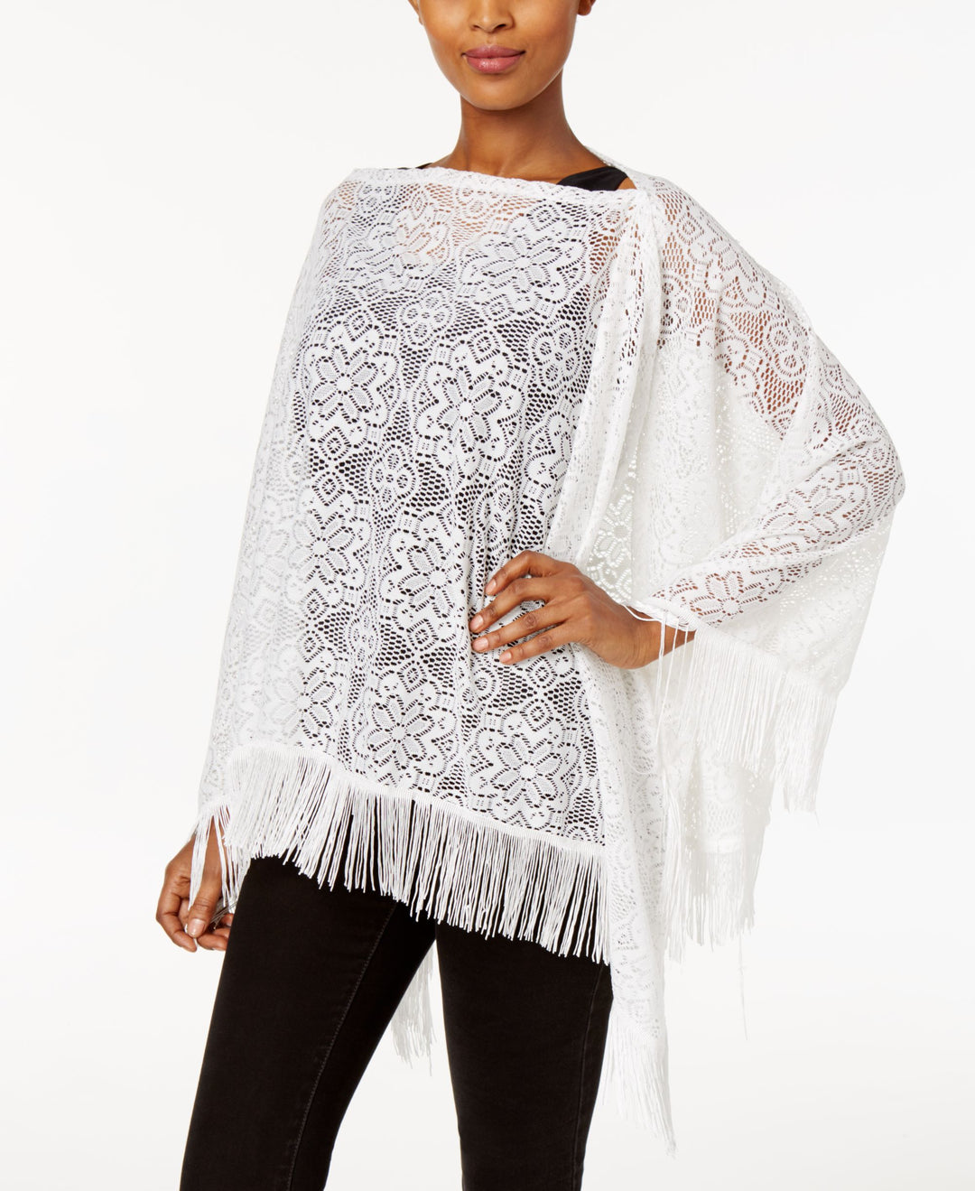 INC International Concepts Lace Two Way Poncho