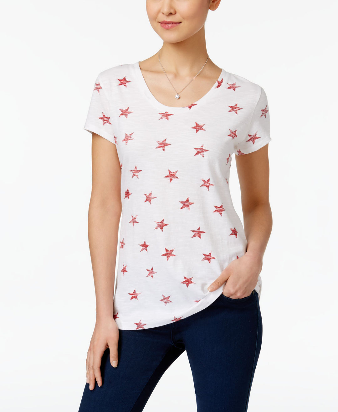 Style & Co Cotton Printed T-Shirt