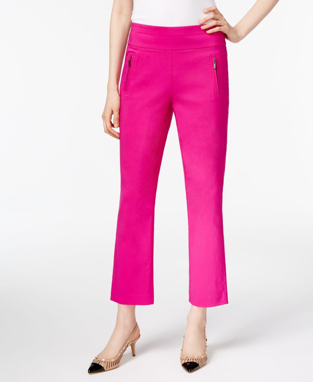 Cropped Straight Leg Pants
