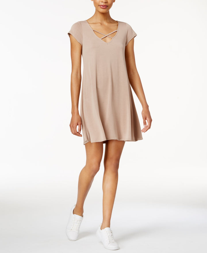 Bar III Crisscross Shift Dress