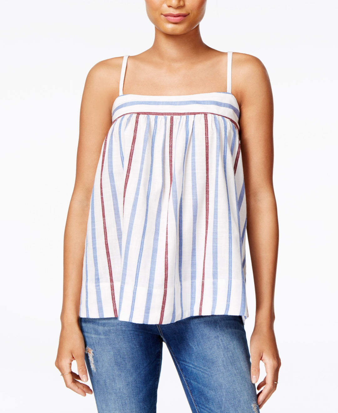 William Rast Moore Cotton Striped Top