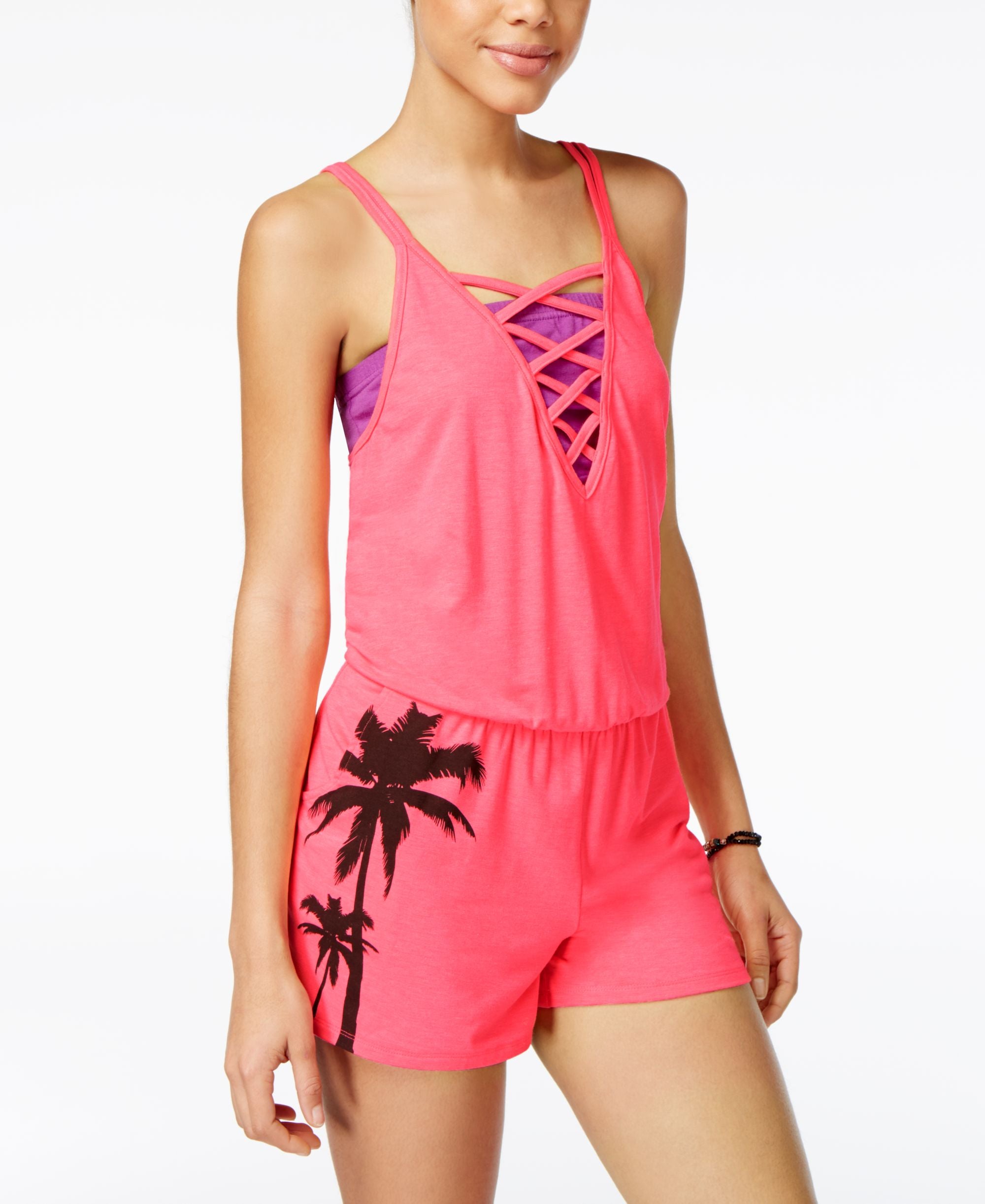 Material Girl Active Juniors' Printed Romper
