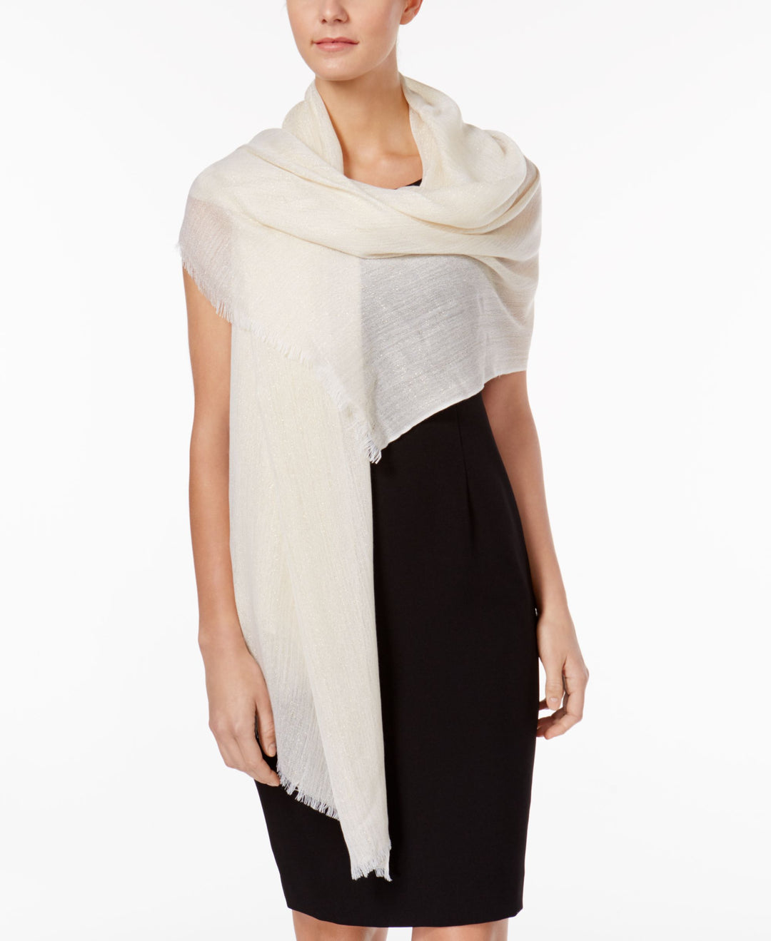 INC International Concepts Metallic Shimmer Evening Wrap