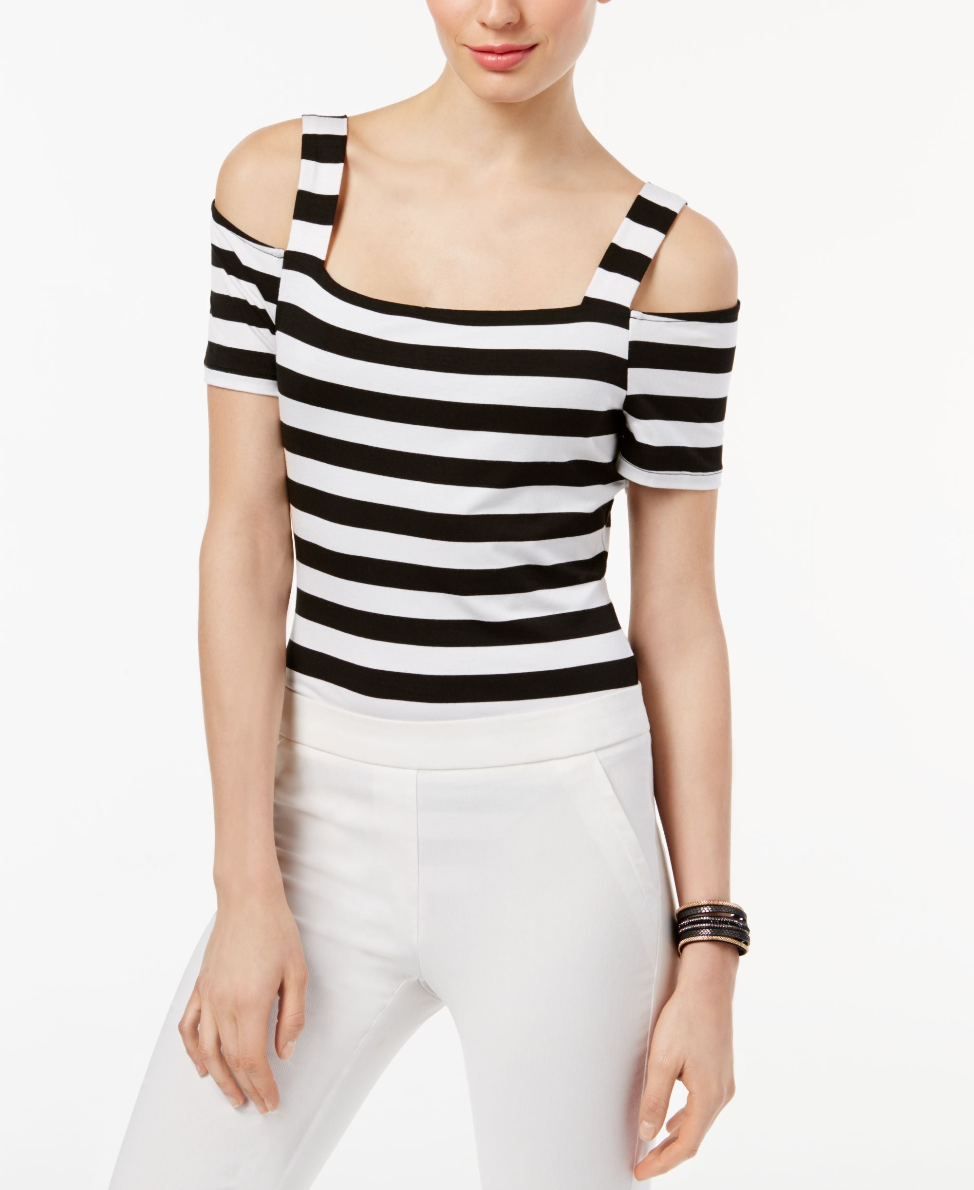 INC International Concepts Cold Shoulder Bodysuit