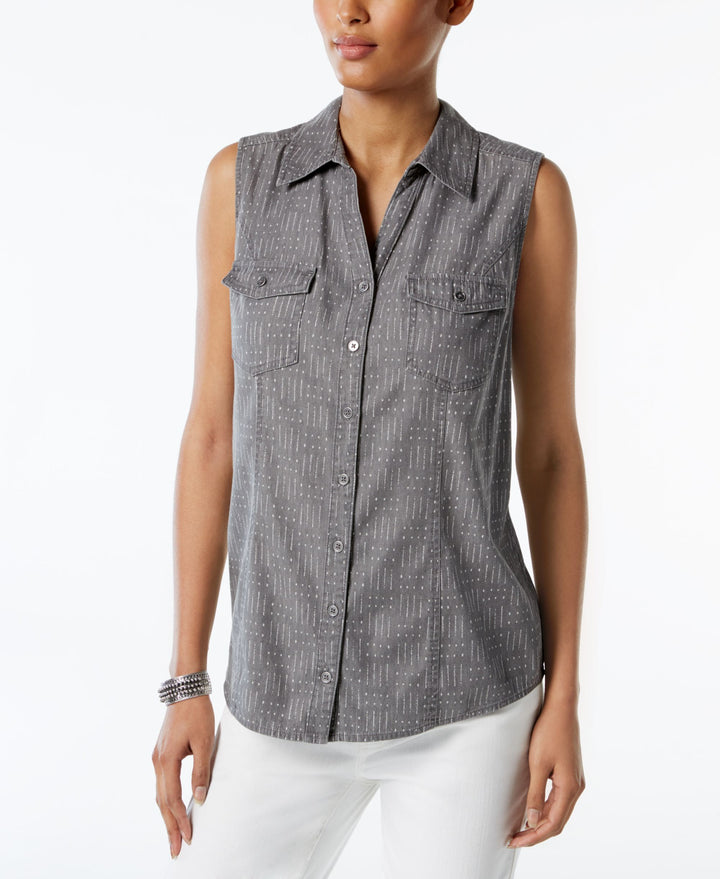 Style & Co Petite Printed Shirt