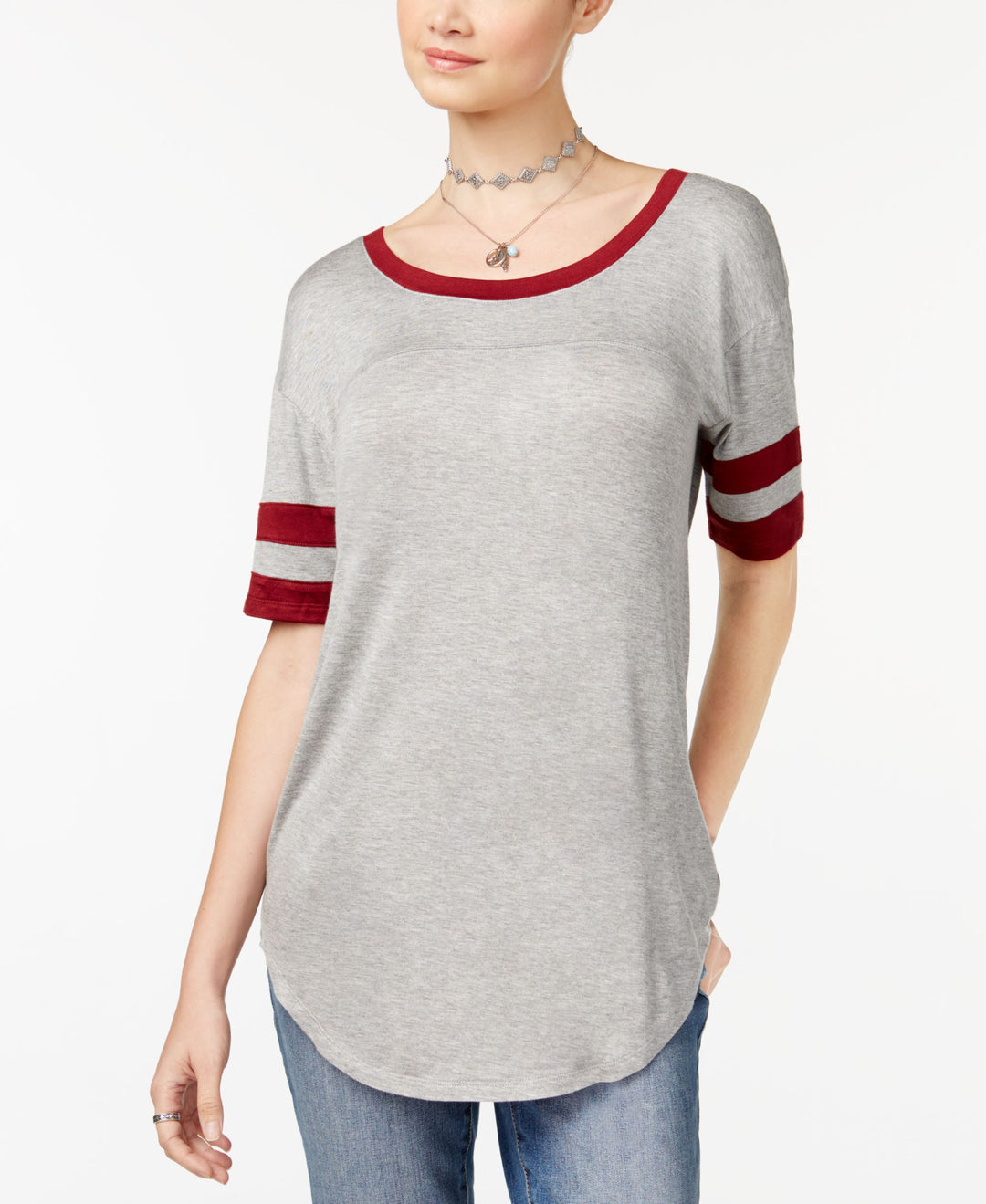 Juniors' Rugby-Stripe High-Low Tunic
