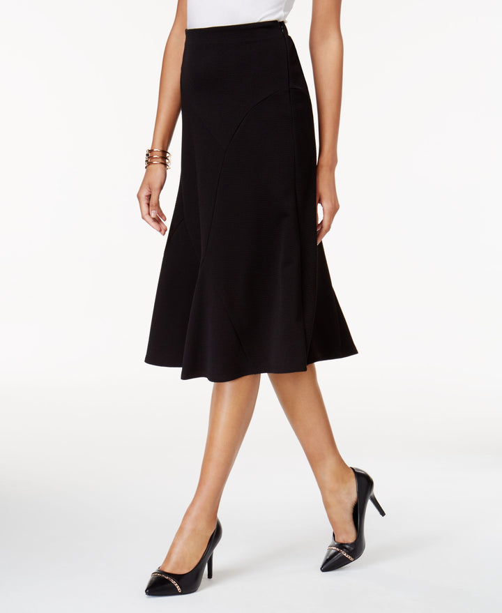 NY Collection Jacquard A Line Skirt