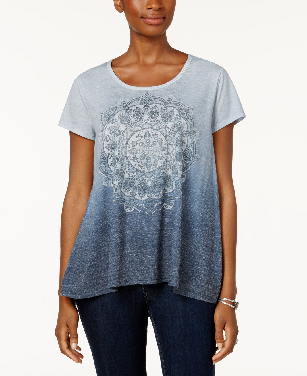 Style & Co Ombre Printed T-Shirt