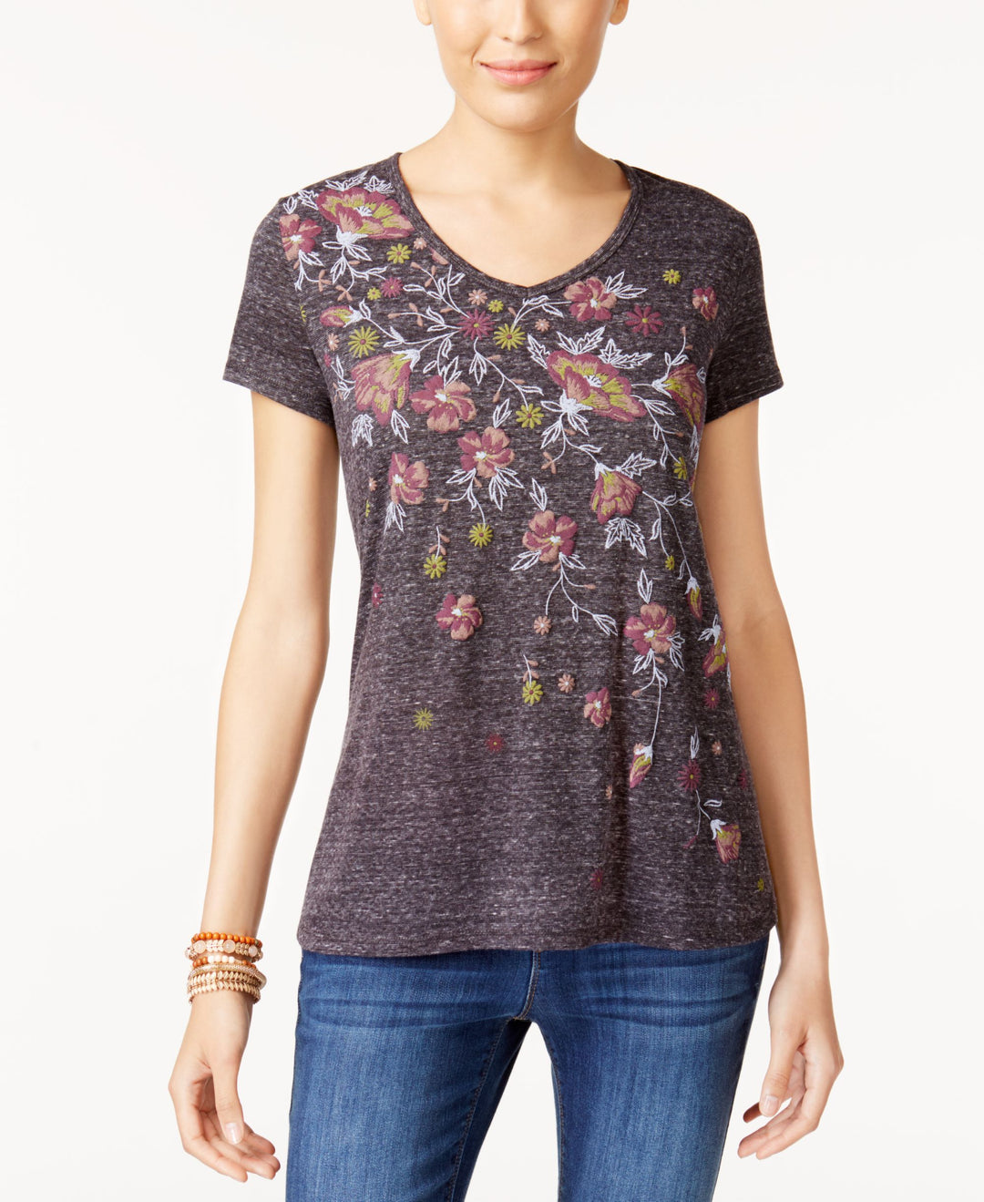 Style & Co Puff Printed Graphic T-Shirt