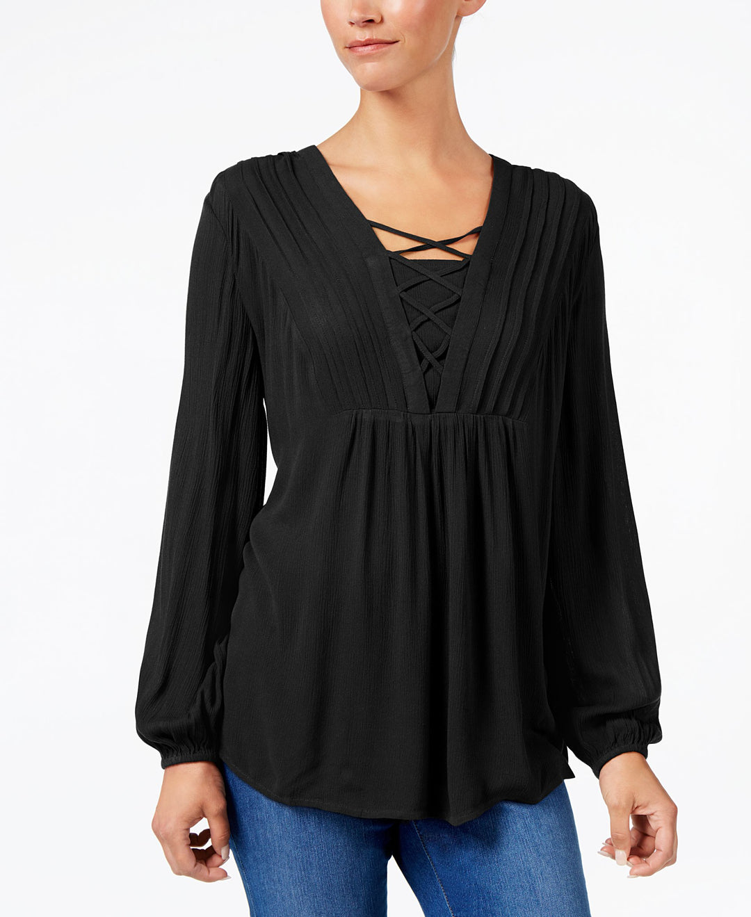 Style & Co Criss Cross Top