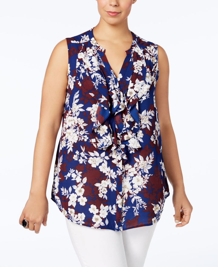 Charter Club Plus Size Ruffled Blouse