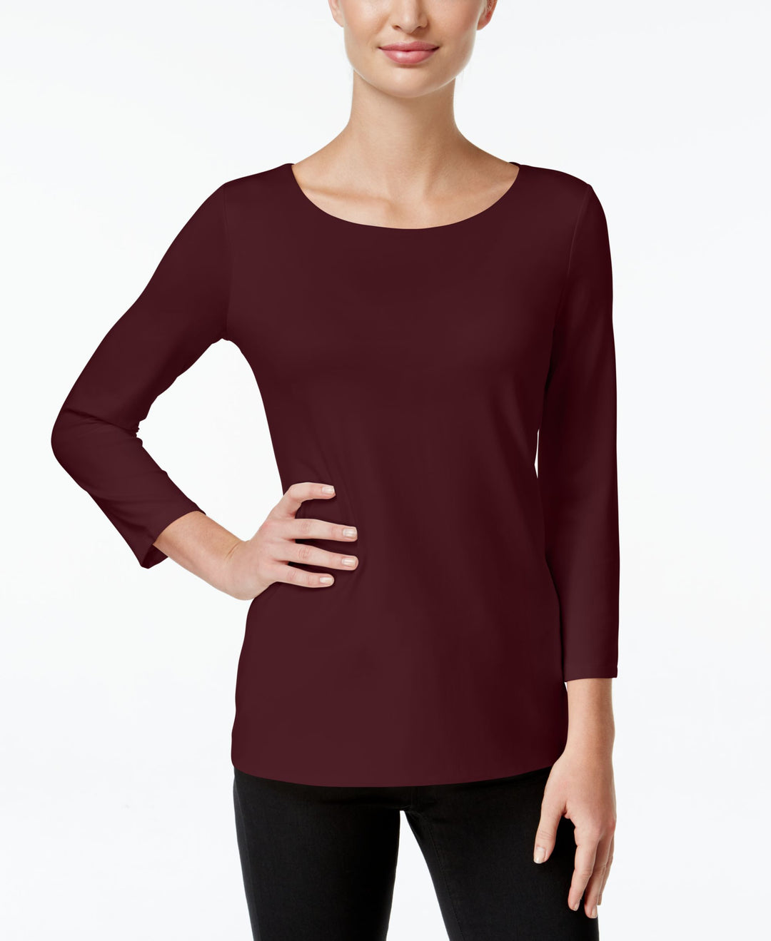 Charter Club Three Quarter Sleeve Top