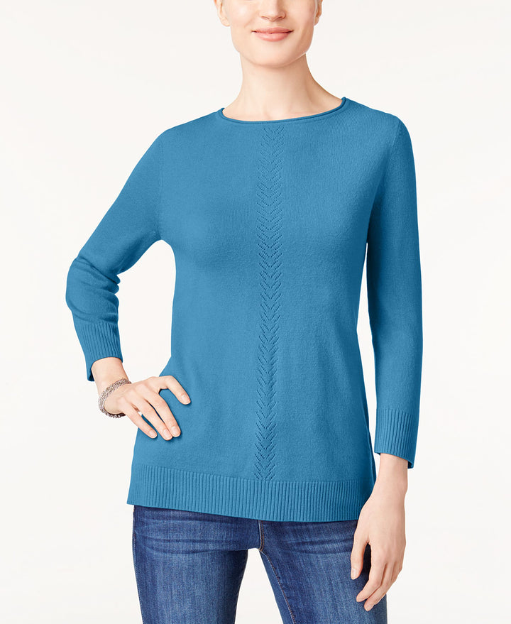 Karen Scott Luxsoft Rolled Neck Sweater