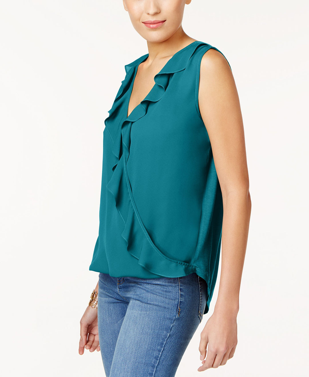 INC International Concepts Ruffled Top