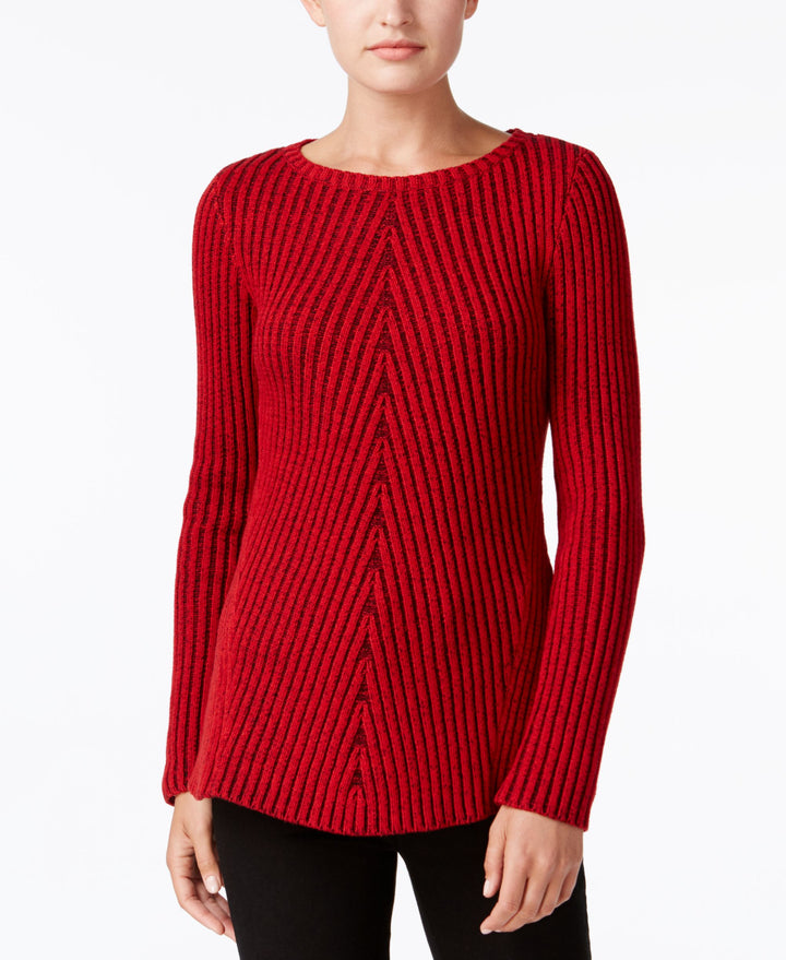 Style & Co Multi Directional Ribbed Sweater