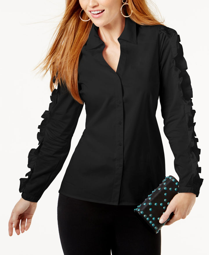 Anna Sui Loves INC International Concepts Corset Back Shirt