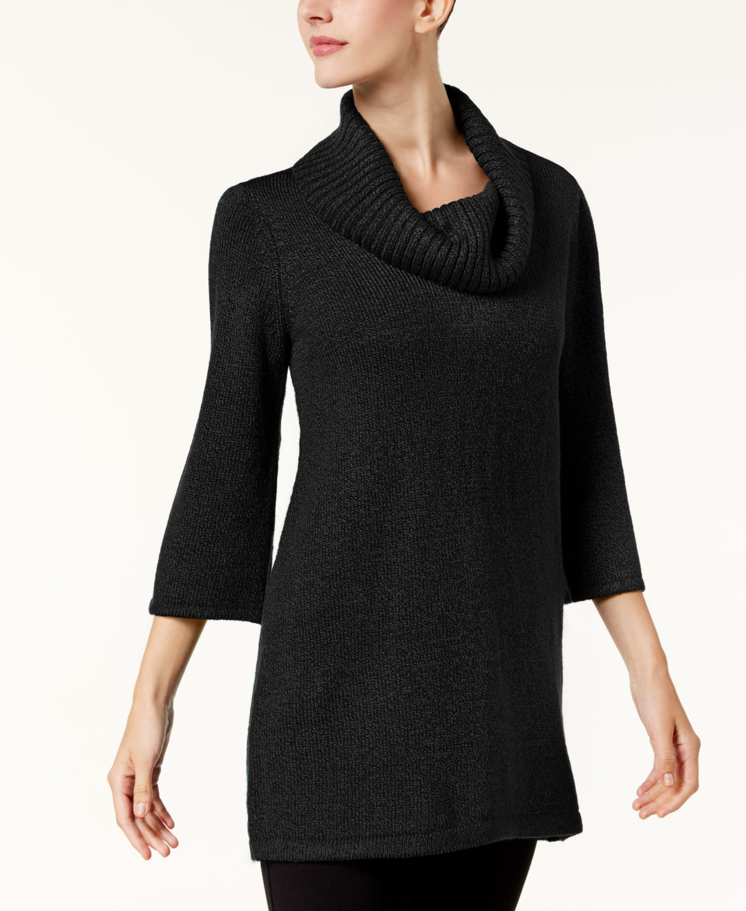 Karen Scott Petite Cowl Neck Sweater