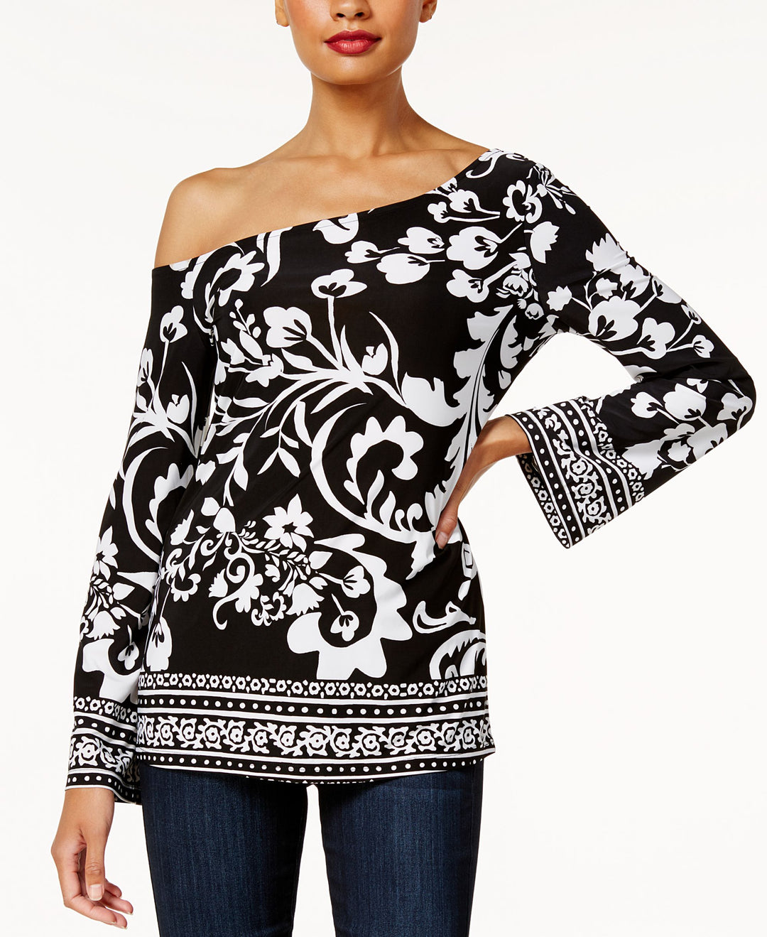 INC International Concepts One Shoulder Top