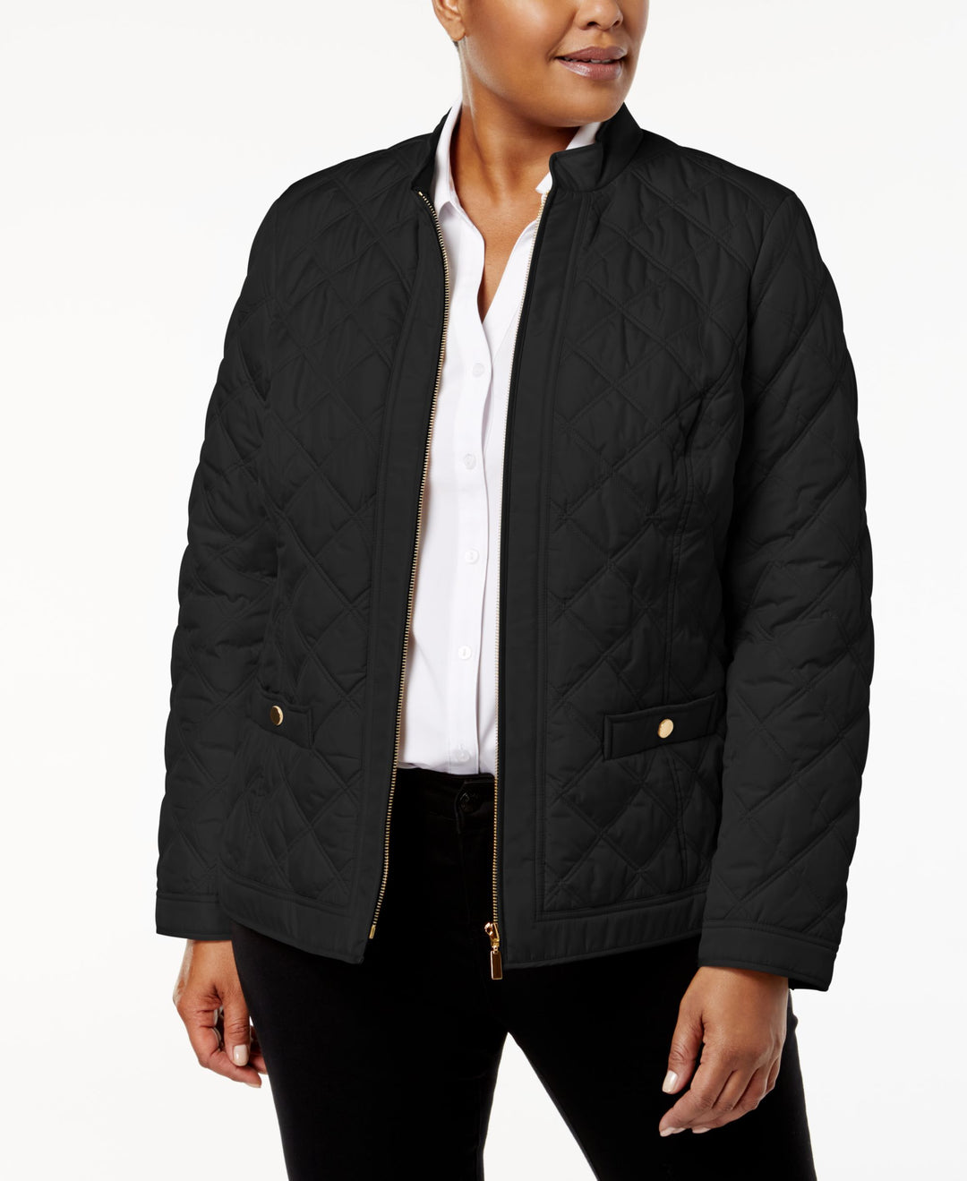 Charter Club Plus Size Quilted Jacket