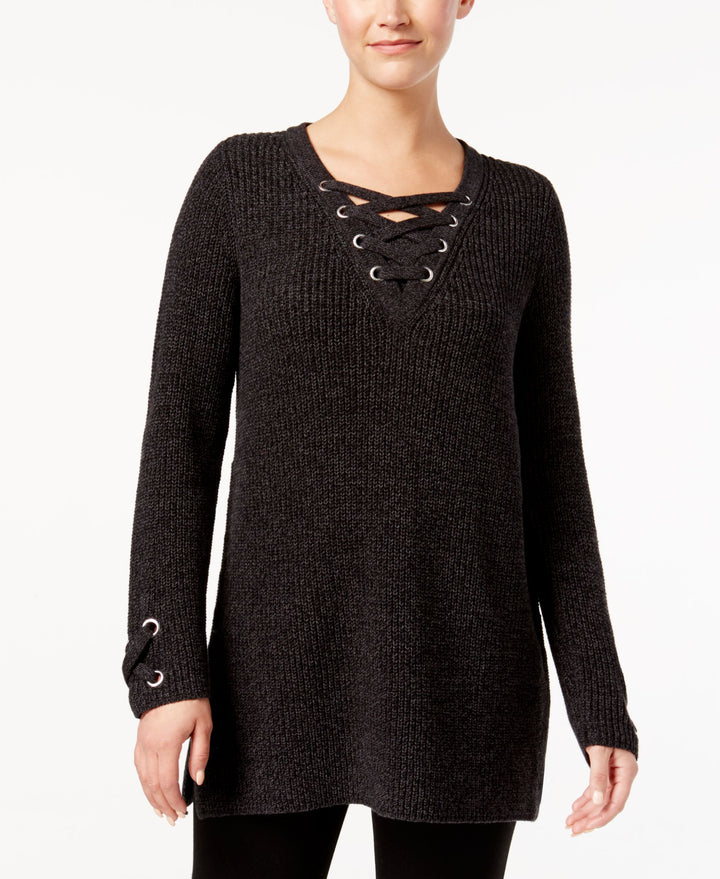 Style & Co Petite Lace Up Tunic
