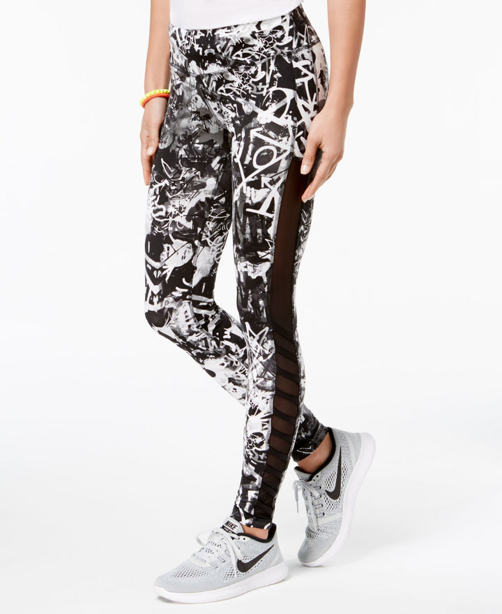 Active Juniors' Mesh Graffiti Leggings