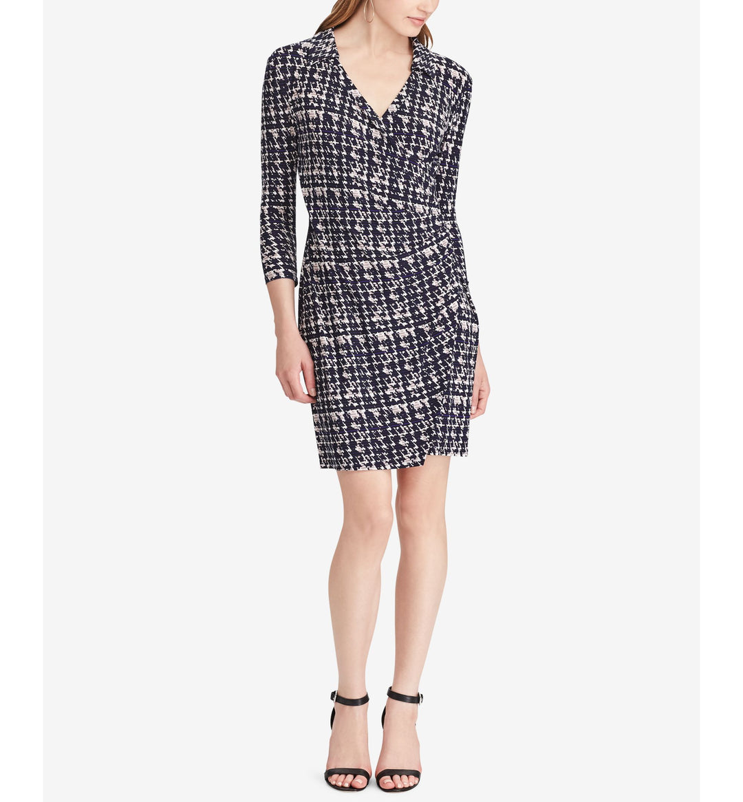 American Living Houndstooth Jersey Dress Black / 4 American Living Houndstooth Jersey Dress Black / 4