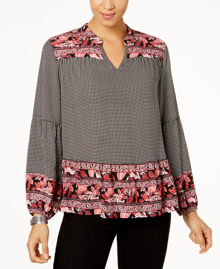 Style & Co Mixed Print Top