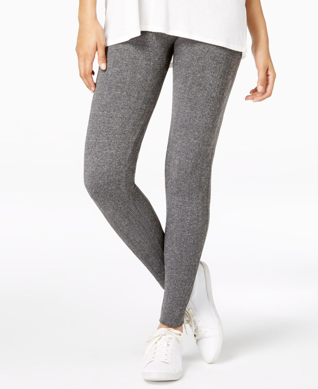 Hippie Rose Juniors Seamless Textured Knit Fleece Leggings