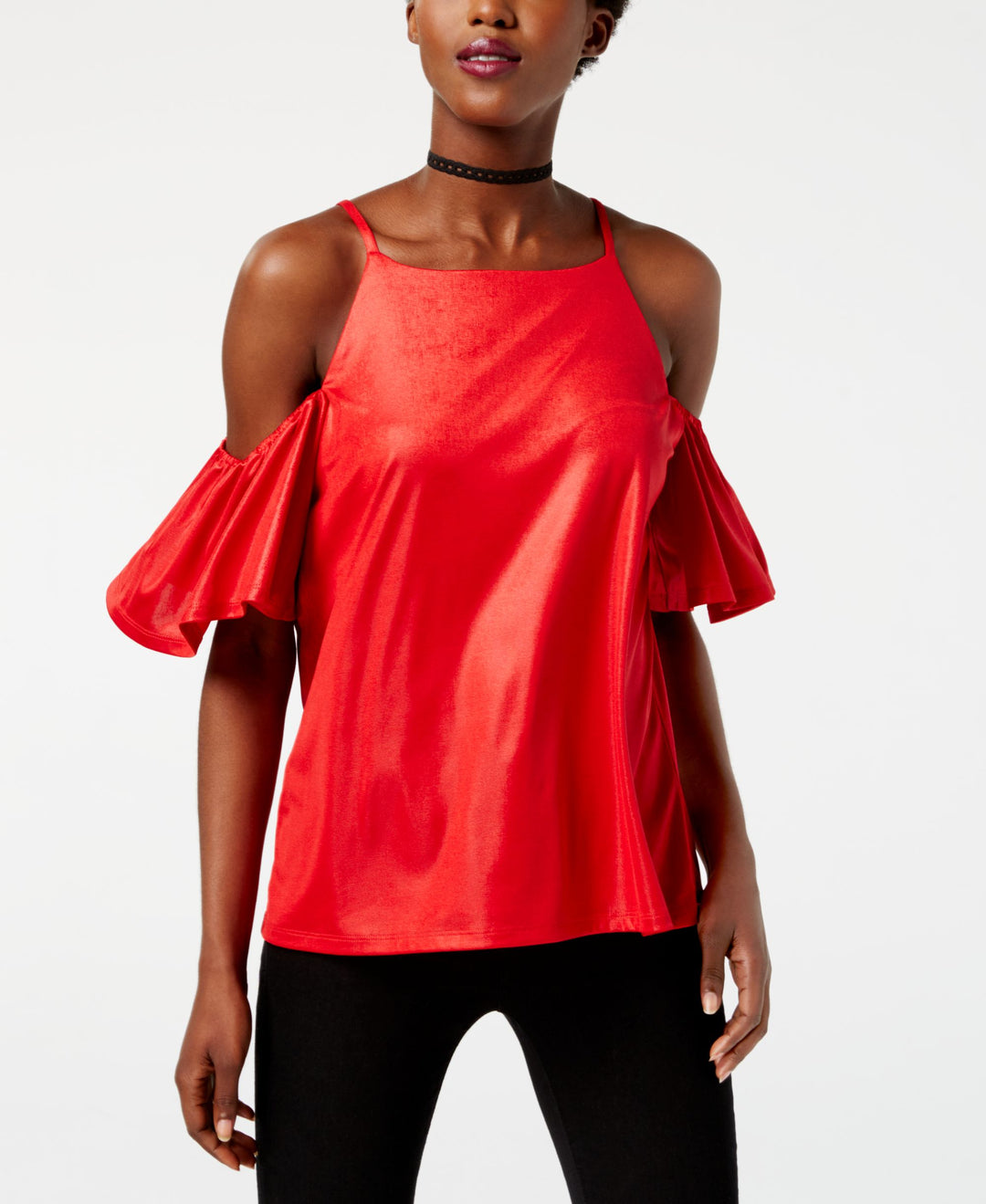INC International Concepts Cold Shoulder Top