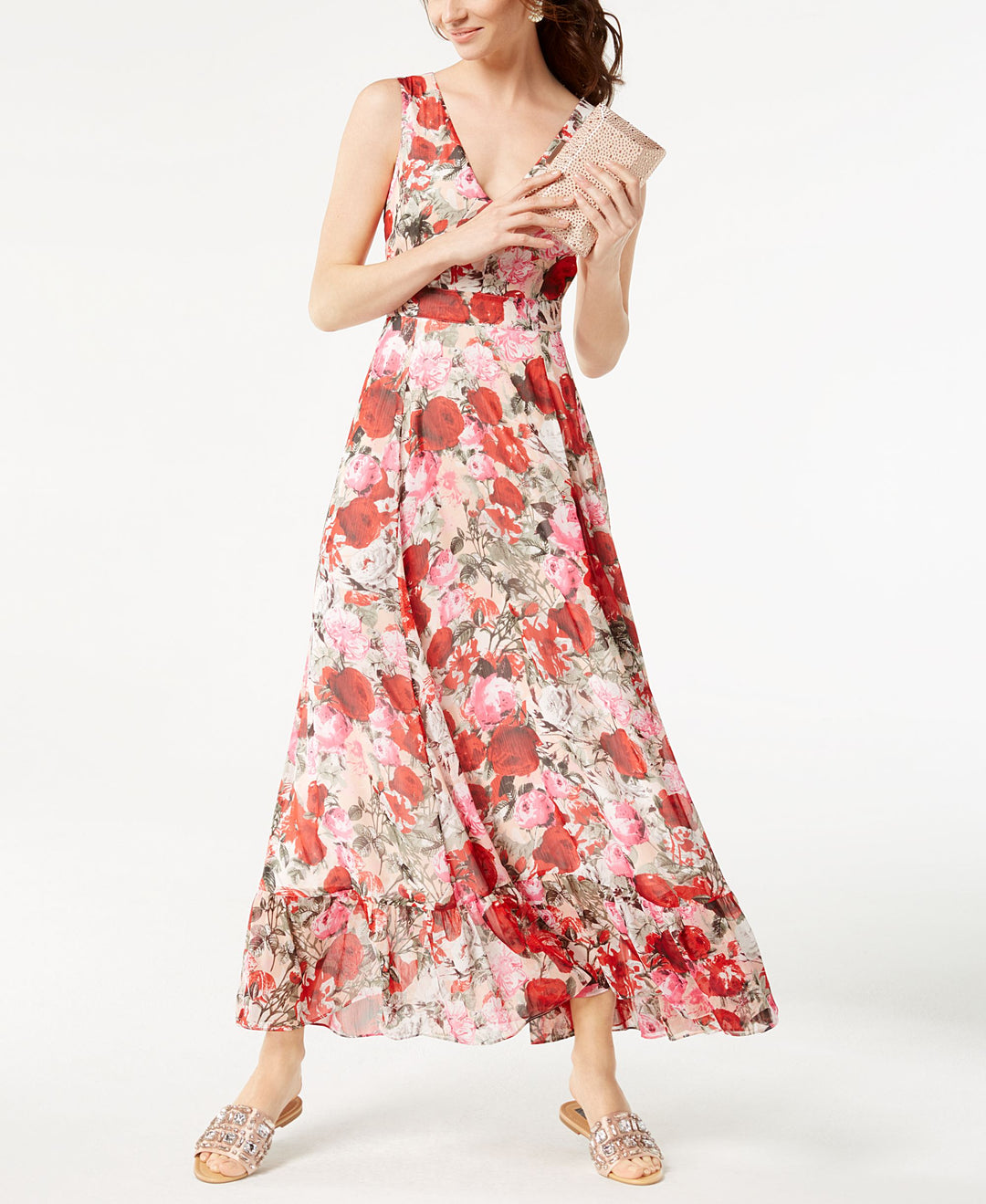 INC International Concepts Floral Print Maxi Dress