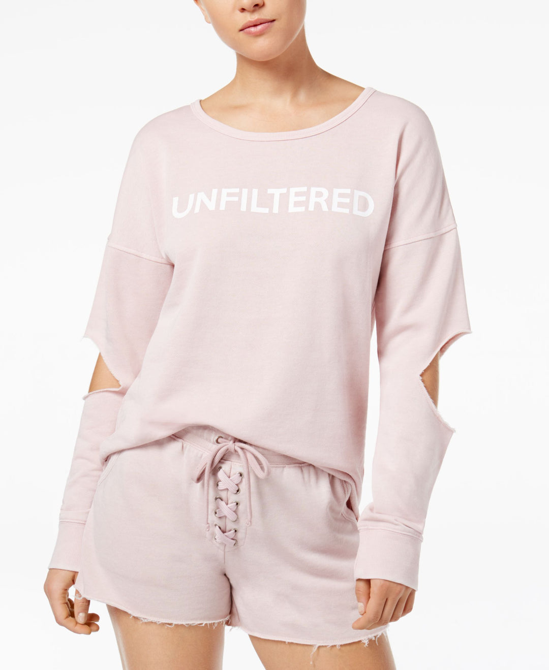 Material Girl Active Juniors Cutout Graphic Sweatshirt