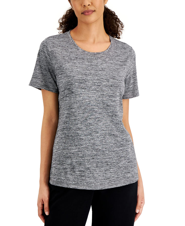 Karen Scott Womens Space Dyed Top