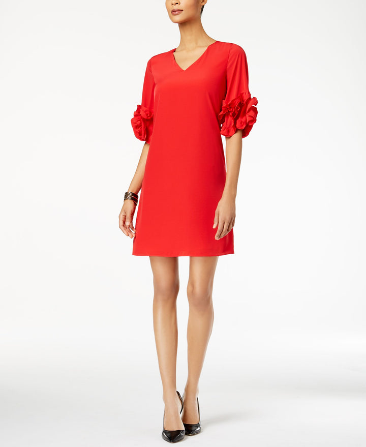 Alfani Ruffle Sleeve A Line Dress
