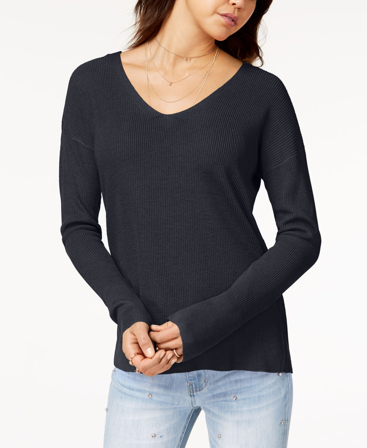 Juniors' Crisscross-Back Sweater