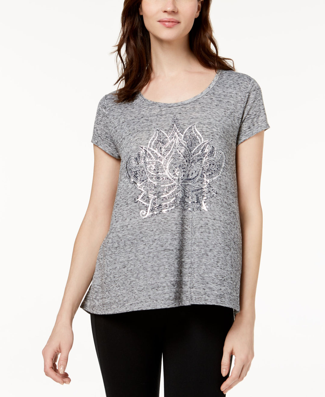 Style & Co High Low Graphic T-Shirt
