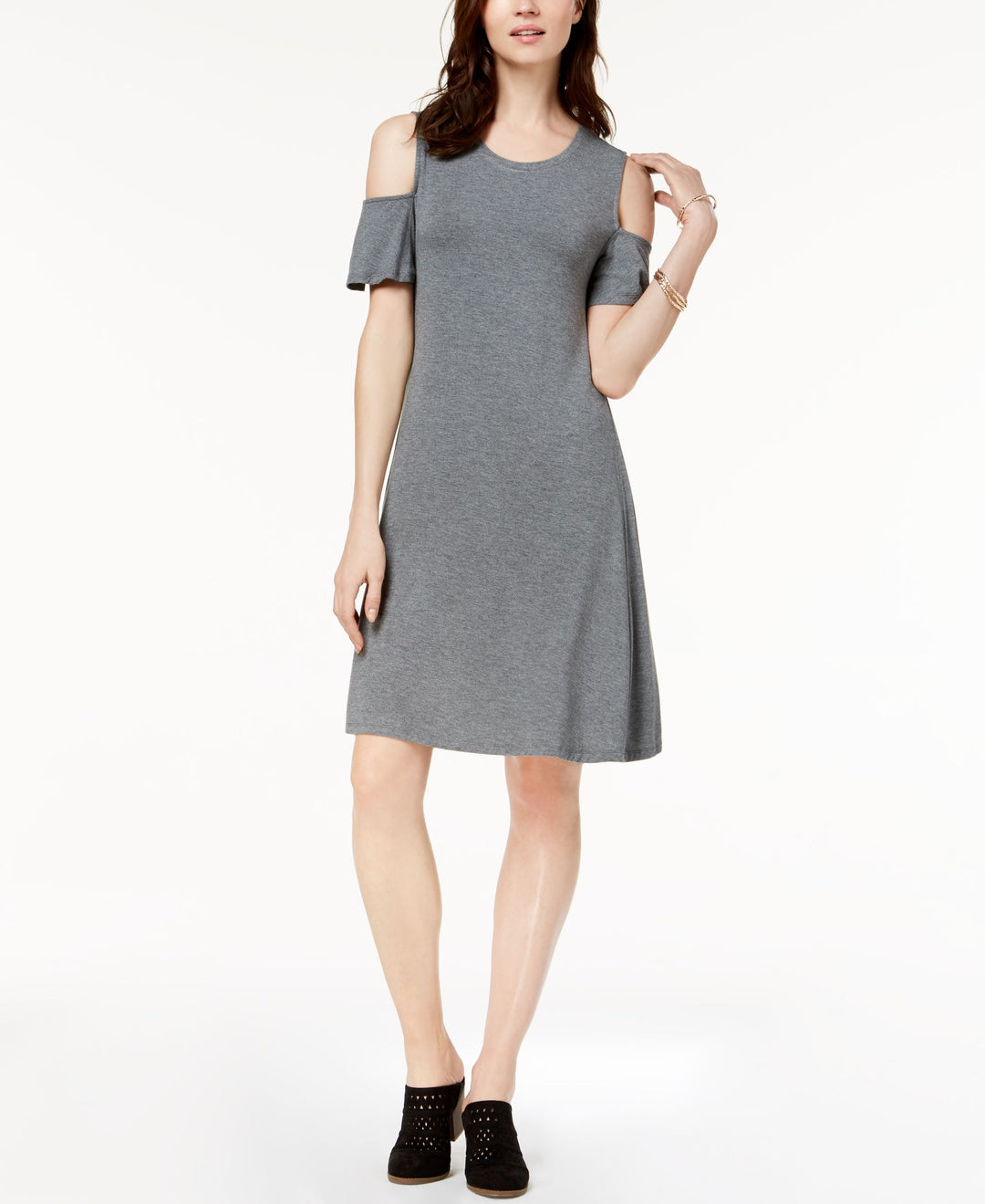 Cold-Shoulder A-Line Dress USAFashion Cold-Shoulder A-Line Dress USAFashion