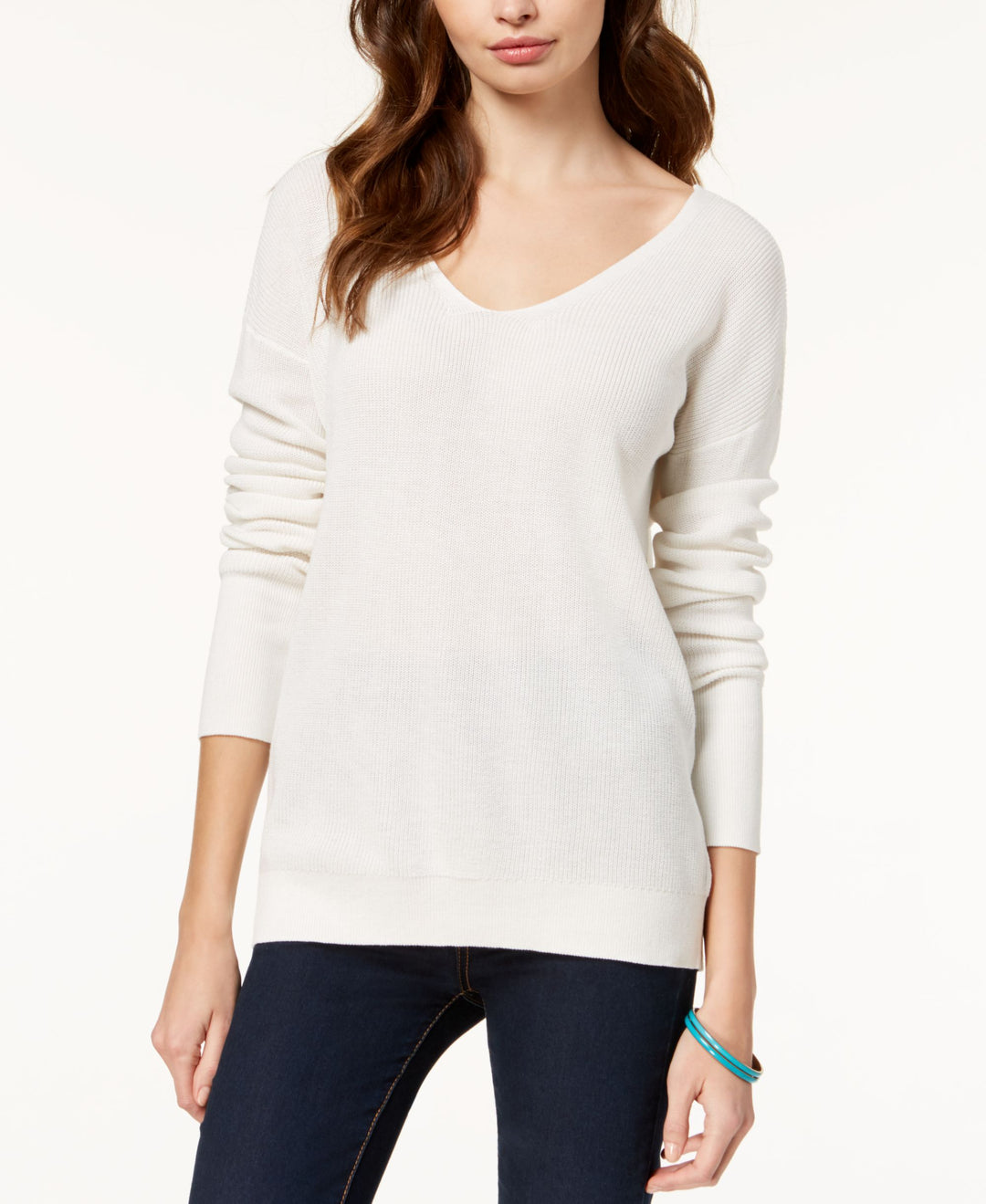 Juniors' Crisscross-Back Sweater