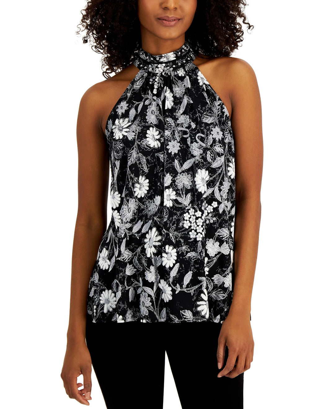 INC International Concepts Studded Halter Top