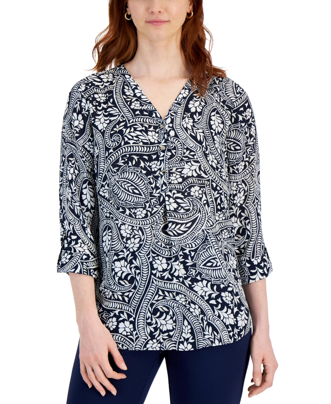 JM Collection Womens Vacation Top