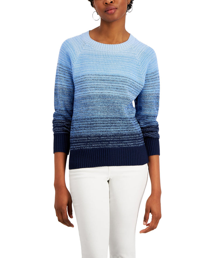 Charter Club Long Sleeve Ombre Sweater