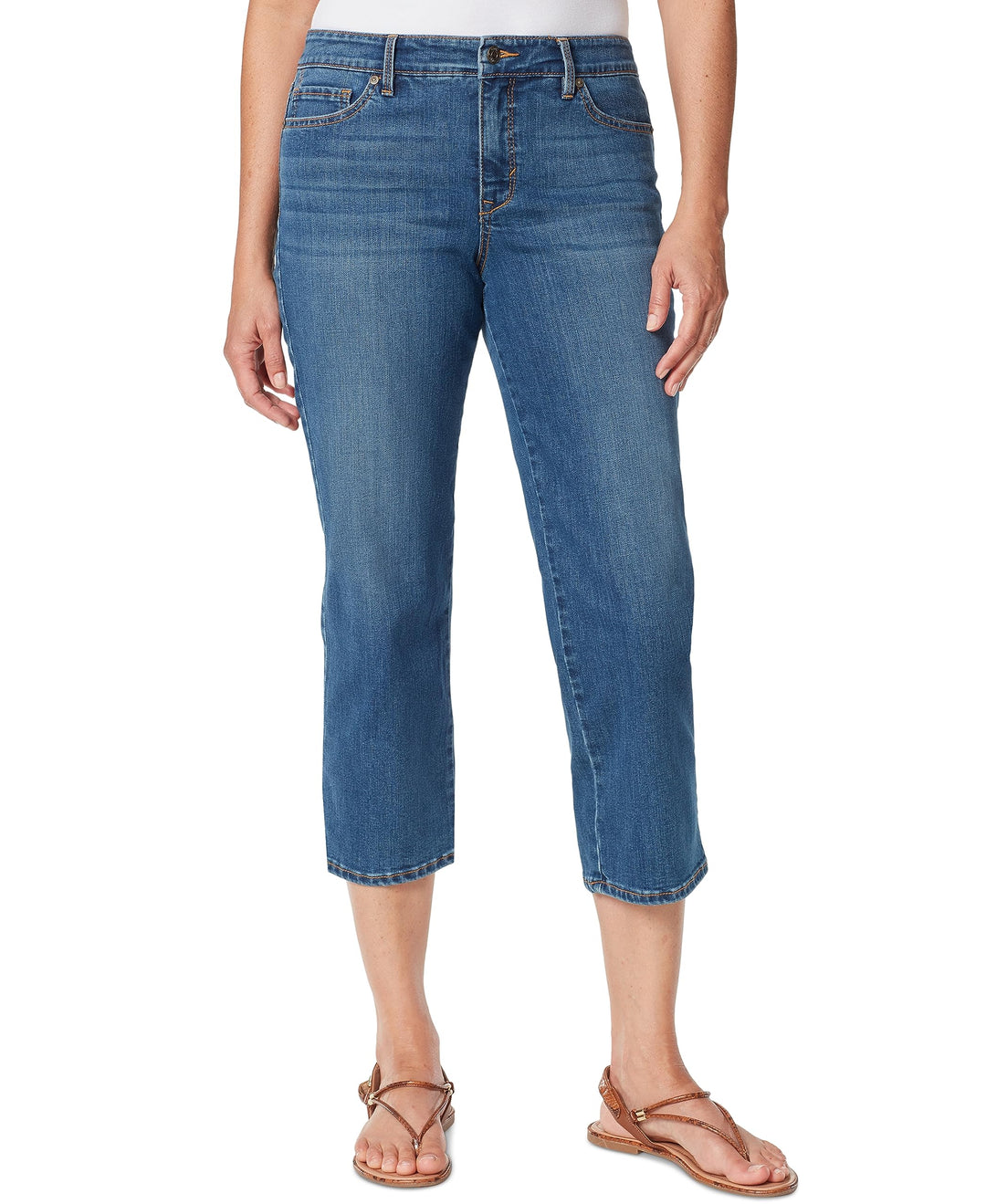 Gloria Vanderbilt Straight Fit Cropped Jeans