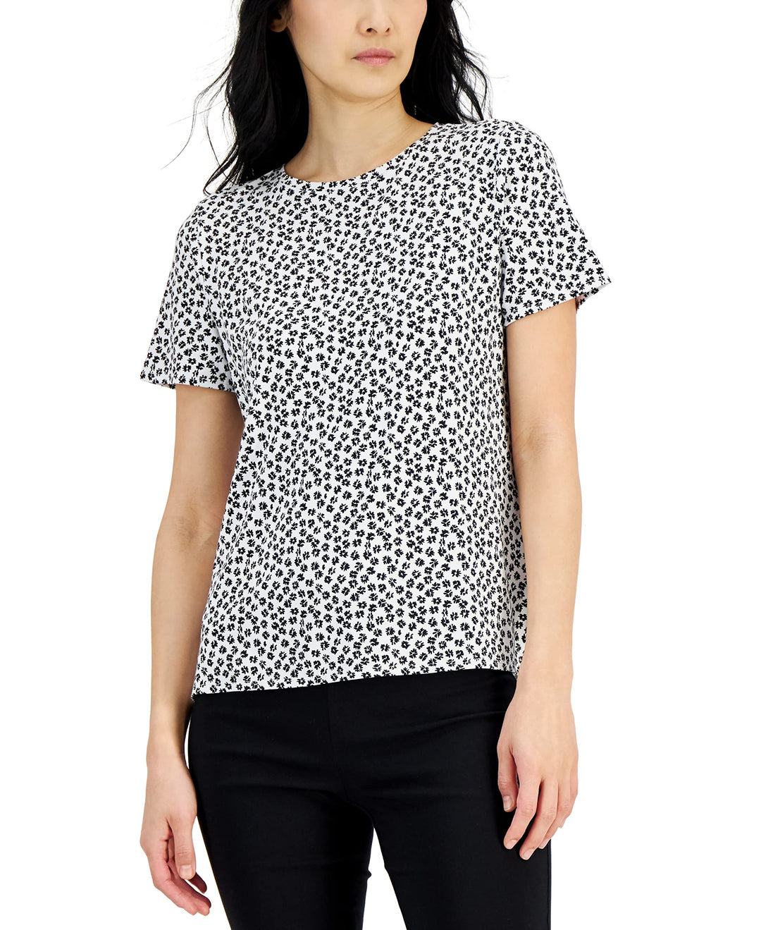 Alfani Printed Crewneck T-Shirt