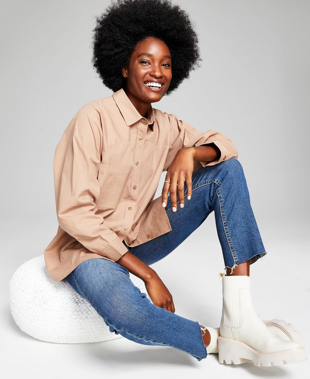 Now This Womens Cotton Striped Shirt