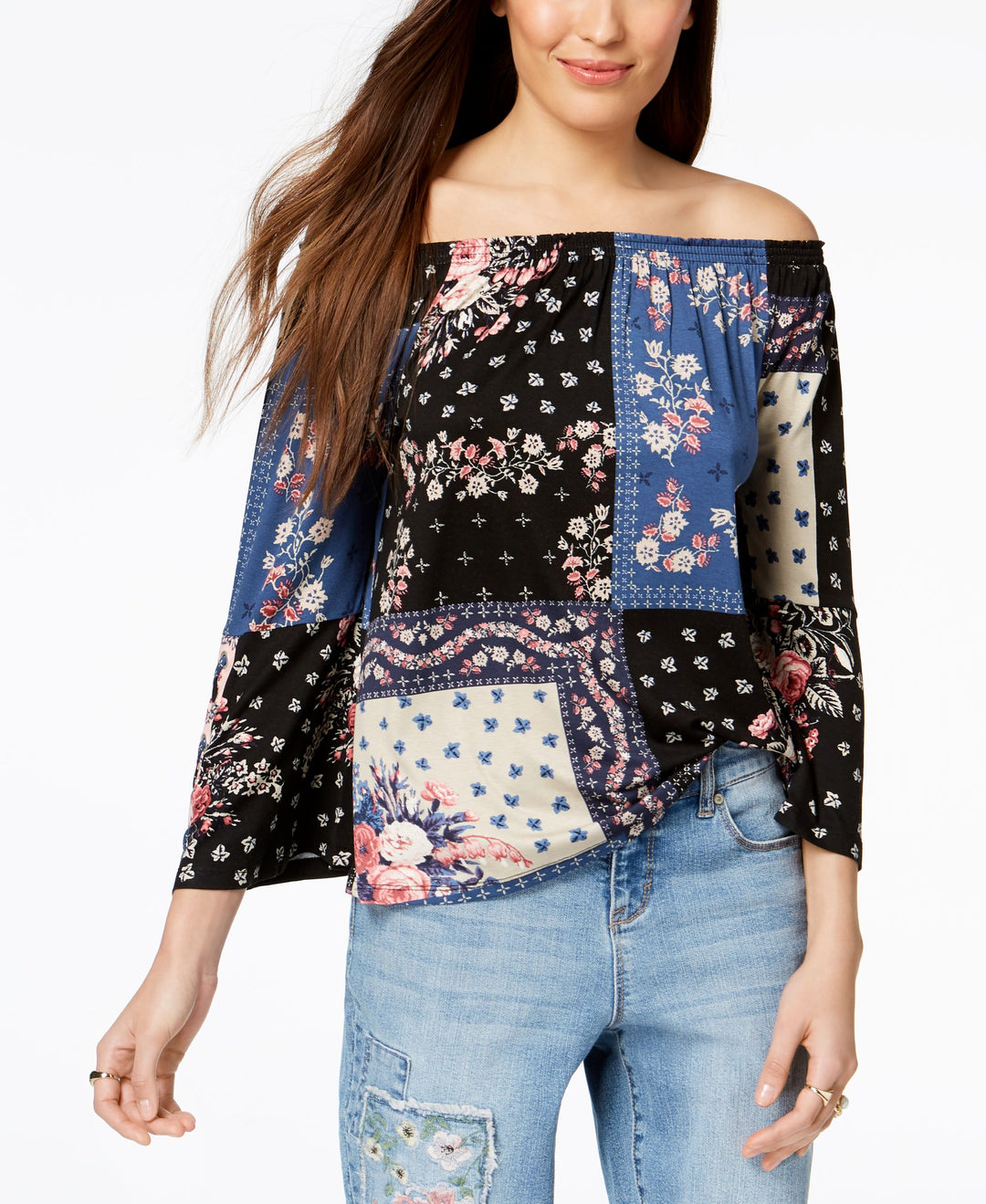 Style & Co Petite Off The Shoulder Top