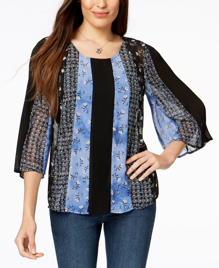 Style & Co Mixed Print Top