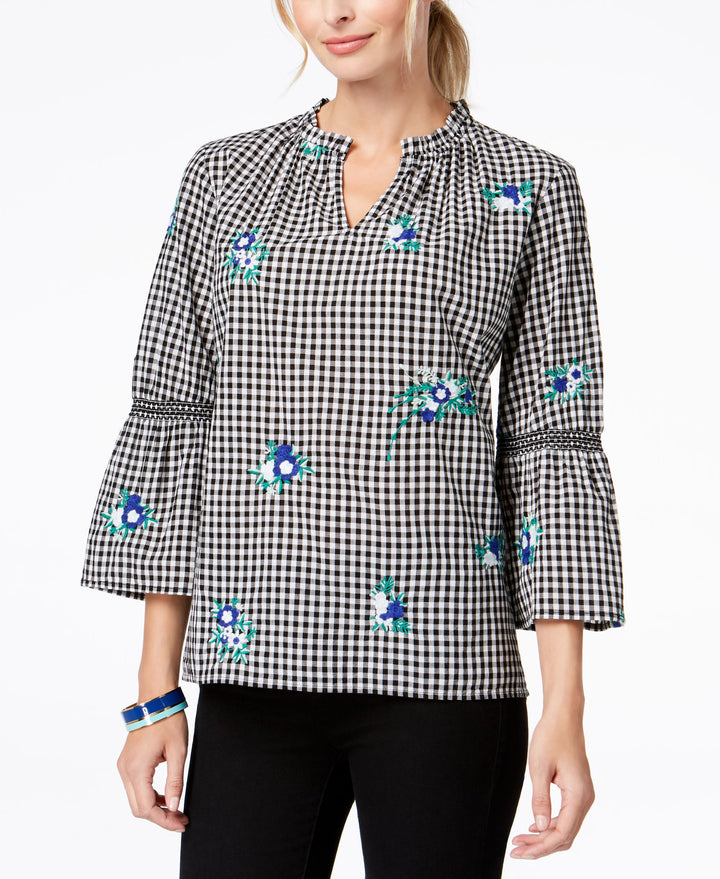 Charter Club Cotton Embroidered Top